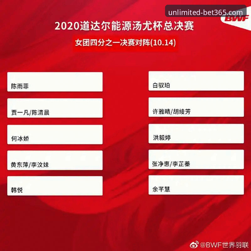 尤伯杯半决赛vs决赛入场券：中国女队三连胜背后的实力与Bet365平台观赛体验